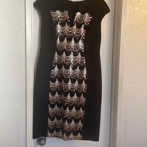 Beautiful Black and Sequined Dress ! Nice to wear to a wedding